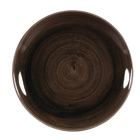 Churchill Stonecast Patina Coupe Plates Black 260mm (Pack of 12) - DR651 Plates Churchill