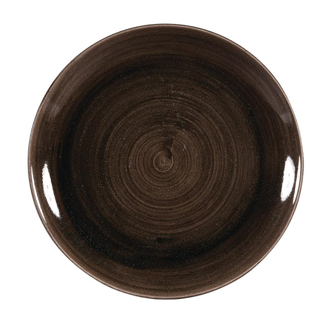 Churchill Stonecast Patina Coupe Plates Black 260mm (Pack of 12) - DR651 Plates Churchill