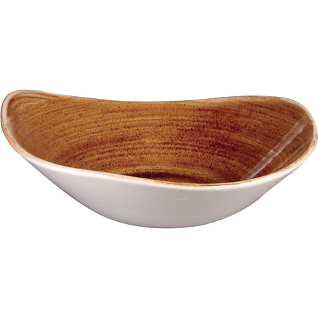 Churchill Stonecast Patina Triangular Bowls Vintage Copper 235mm (Pack of 12) - DR666 Bowls Churchill