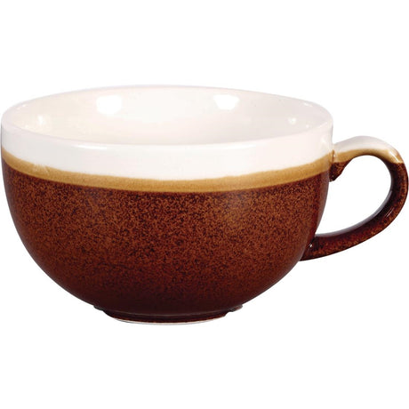 Churchill Monochrome Cappuccino Cup Cinnamon Brown 340ml (Pack of 12) - DR677 Cups and Mugs Churchill