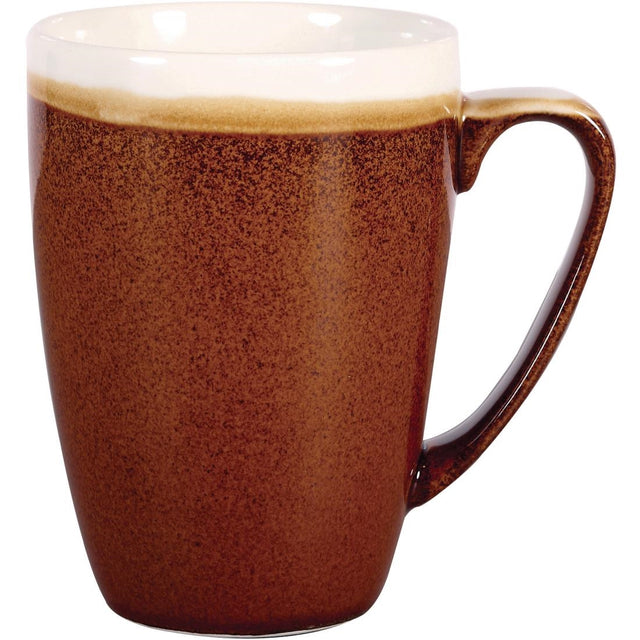 Churchill Monochrome Profile Mug Cinnamon Brown 340ml (Pack of 12) - DR680 Churchill Super Vitrified Churchill   