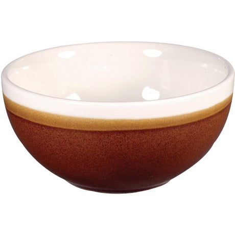 Churchill Monochrome Soup Bowl Cinnamon Brown 455ml (Pack of 12) - DR681 Bowls Churchill