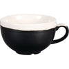 Churchill Monochrome Cappuccino Cup Onyx Black 225ml (Pack of 12) - DR685 Cups and Mugs Churchill