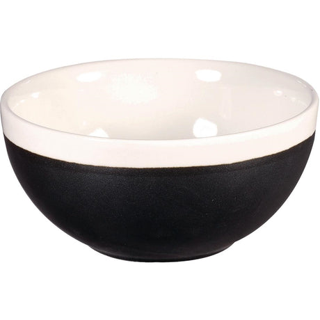 Churchill Monochrome Soup Bowl Onyx Black 455ml (Pack of 12) - DR688 Bowls Churchill