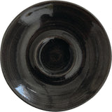 Churchill Monochrome Cappuccino Saucer Iron Black 158mm (Pack of 12) - DR689 Churchill Super Vitrified Churchill   
