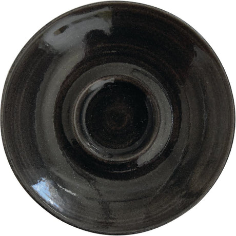 Churchill Monochrome Cappuccino Saucer Iron Black 158mm (Pack of 12) - DR689 Churchill Super Vitrified Churchill   