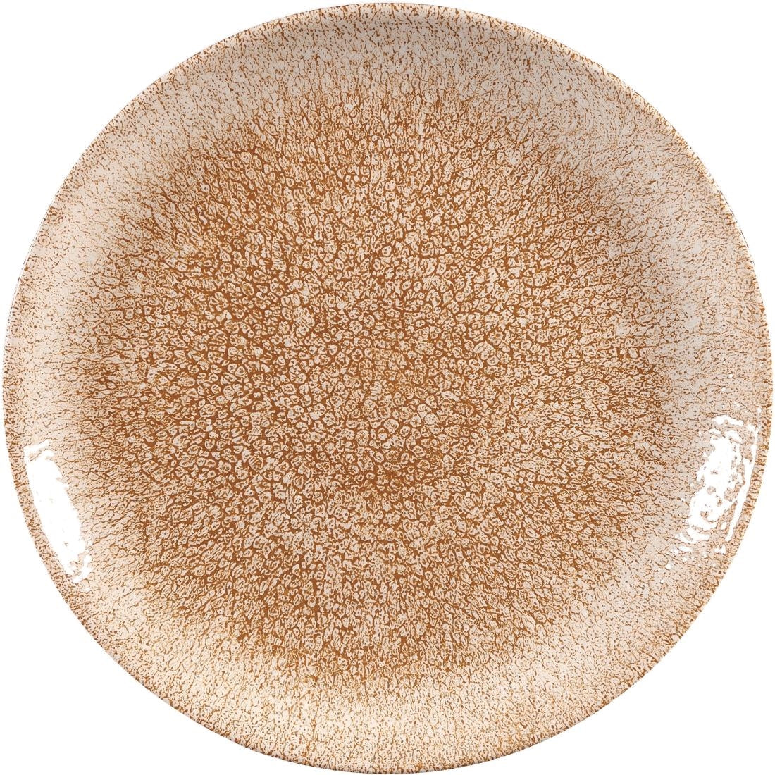 Churchill Studio Prints Raku Coupe Plate Garnet Orange 210mm (Pack of 12) - DR702 Plates Churchill
