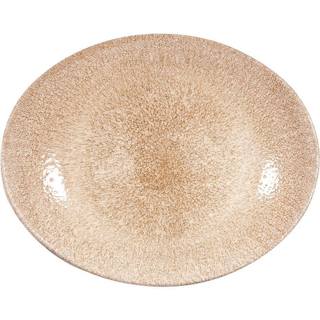 Churchill Studio Prints Raku Oval Coupe Plate Garnet Orange 317mm (Pack of 12) - DR708 Plates Churchill