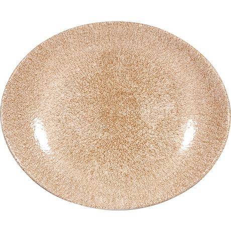 Churchill Studio Prints Raku Oval Coupe Plate Garnet Orange 270mm (Pack of 12) - DR709 Plates Churchill