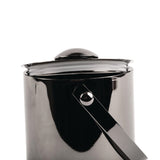 Olympia Double Walled Ice Bucket with Lid 1Ltr Gunmetal - DR742  Olympia   