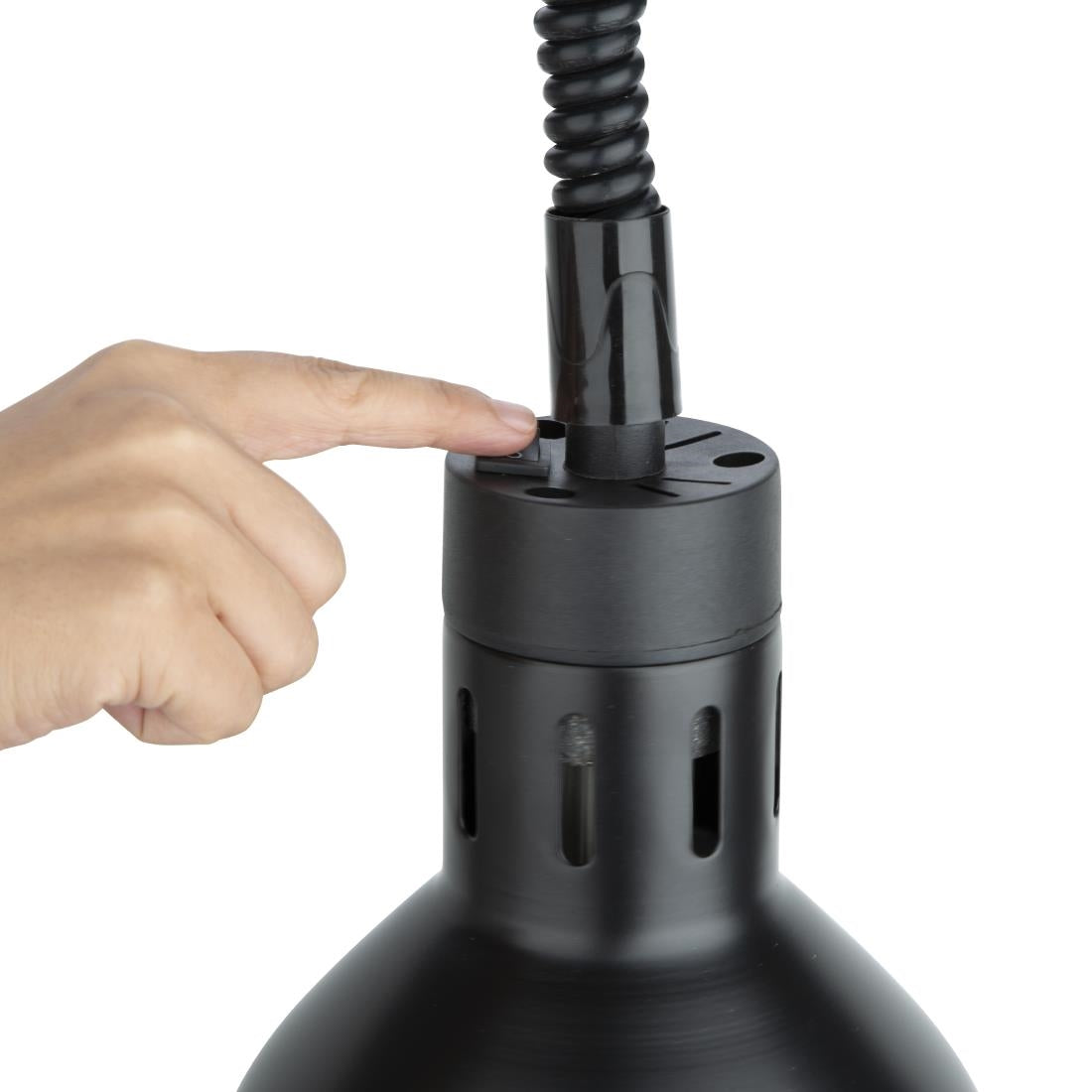 Buffalo Retractable Heat Lamp Matte Black Finish - DR759  Buffalo   