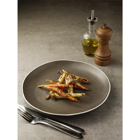 Olympia Chia Plates Charcoal 270mm (Pack of 6) - DR814 Plates Olympia