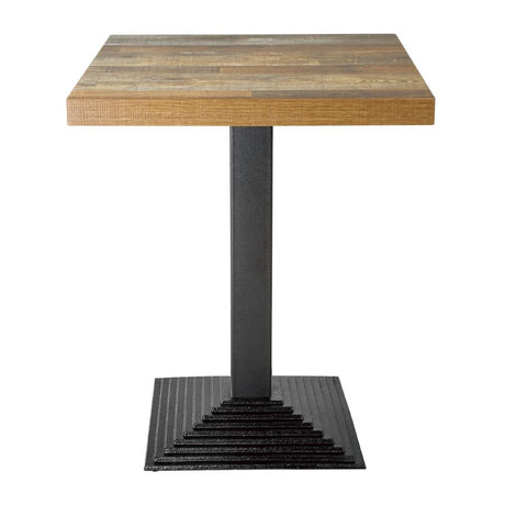 Bolero Pre-Drilled Square Table Top Urban Dark 700mm - DR823 Wood Effect Table Tops Bolero   