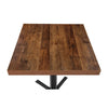 Bolero Pre-Drilled Square Table Top Urban Dark 700mm - DR823 Wood Effect Table Tops Bolero   