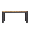 Bolero Rectangular Steel and Acacia Benches 1000mm (Pack of 2) - DS154 Benches Bolero   