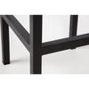 Bolero Black Steel & Acacia Wood Bar Stools (Pack of 2) - DS156 Metal Bar Stools Bolero   