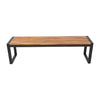 Bolero Acacia Wood and Steel Industrial Benches 1600mm (Pack of 2) - DS158 Benches Bolero   