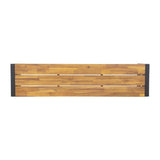 Bolero Acacia Wood and Steel Industrial Benches 1600mm (Pack of 2) - DS158 Benches Bolero   