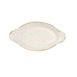 Churchill Stonecast Oval Eared Dishes Barley White 205mm (Pack of 6) - DS491 Churchill Super Vitrified Churchill   