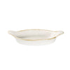 Churchill Stonecast Oval Eared Dishes Barley White 232mm (Pack of 6) - DS490 Churchill Super Vitrified Churchill   