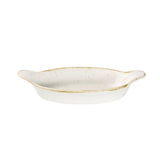 Churchill Stonecast Oval Eared Dishes Barley White 232mm (Pack of 6) - DS490 Churchill Super Vitrified Churchill   