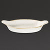 Churchill Stonecast Oval Eared Dishes Barley White 232mm (Pack of 6) - DS490 Churchill Super Vitrified Churchill   