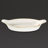 Churchill Stonecast Oval Eared Dishes Barley White 232mm (Pack of 6) - DS490 Churchill Super Vitrified Churchill   