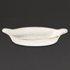 Churchill Stonecast Oval Eared Dishes Barley White 205mm (Pack of 6) - DS491 Churchill Super Vitrified Churchill   
