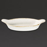 Churchill Stonecast Oval Eared Dishes Barley White 205mm (Pack of 6) - DS491 Churchill Super Vitrified Churchill   