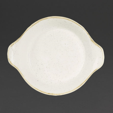 Churchill Stonecast Round Eared Dishes Barley White 215mm (Pack of 6) - DS492 Churchill Super Vitrified Churchill   