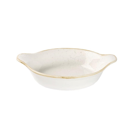 Churchill Stonecast Round Eared Dishes Barley White 215mm (Pack of 6) - DS492 Churchill Super Vitrified Churchill   