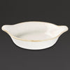 Churchill Stonecast Round Eared Dishes Barley White 215mm (Pack of 6) - DS492 Churchill Super Vitrified Churchill   