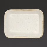 Churchill Stonecast Deep Rectangular Dishes Barley White 160mm (Pack of 12) - DS494 Churchill Super Vitrified Churchill   
