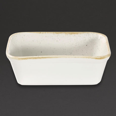 Churchill Stonecast Deep Rectangular Dishes Barley White 160mm (Pack of 12) - DS494 Churchill Super Vitrified Churchill   