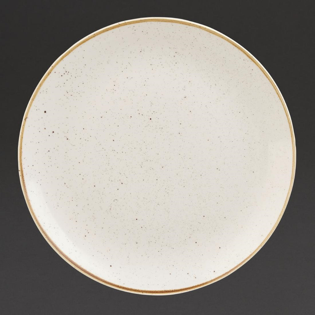 Churchill Stonecast Deep Coupe Plates Barley White 280mm (Pack of 12) - DS497 Plates Churchill