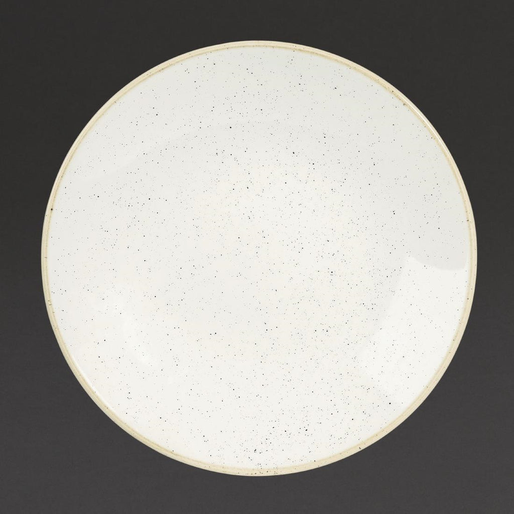 Churchill Stonecast Deep Coupe Plates Barley White 220mm (Pack of 12) - DS499 Plates Churchill