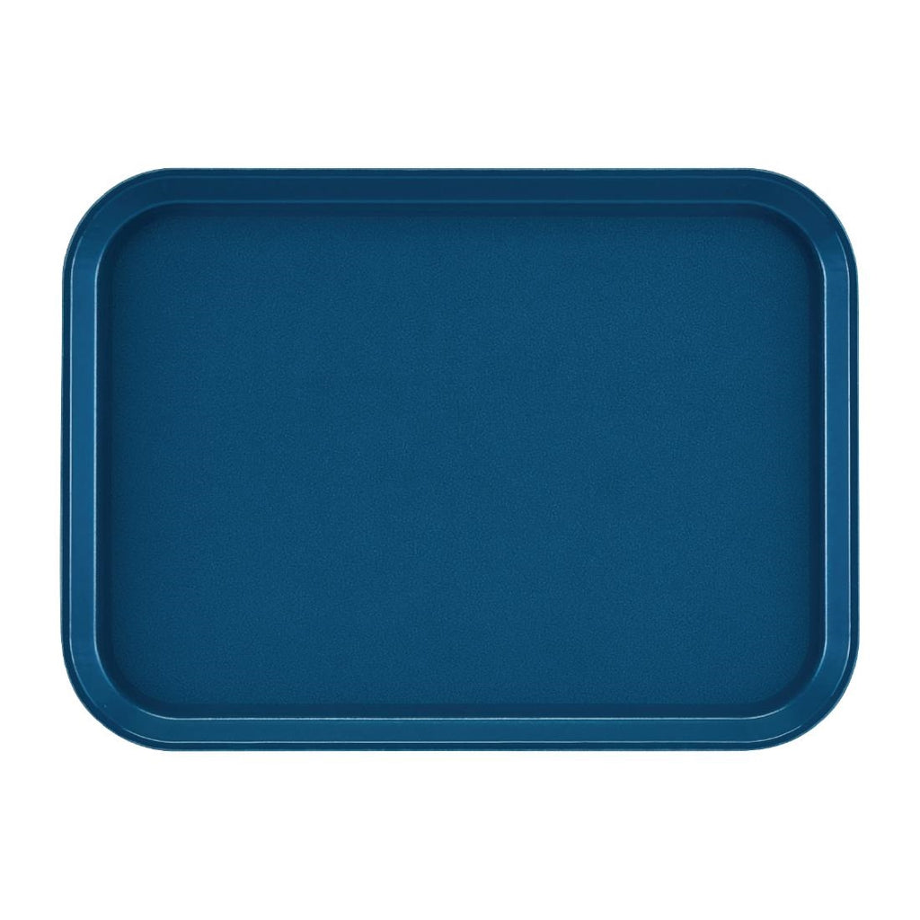 Cambro EpicTread Fibreglass Rectangular Non-Slip Tray Blue 350mm - DS517  Cambro   