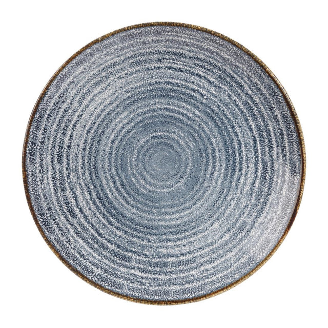 Churchill Studio Prints Homespun Coupe Plates Slate Blue 217mm (Pack of 12) - DS522 Plates Churchill