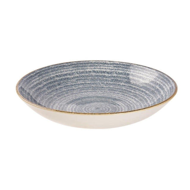 Churchill Studio Prints Homespun Coupe Bowls Slate Blue 248mm (Pack of 12) - DS524 Bowls Churchill