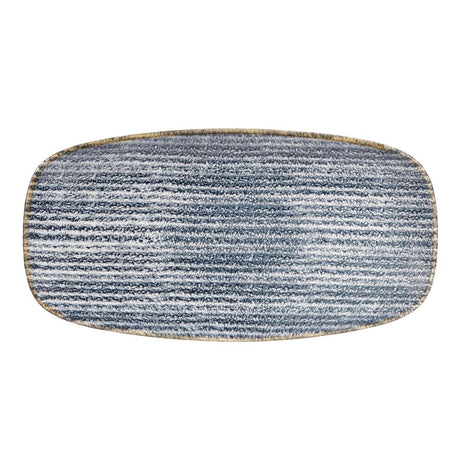 Churchill Studio Prints Homespun Rectangular Plates Slate Blue 298mm - DS526 Plates Churchill