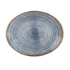 Churchill Studio Prints Homespun Oval Coupe Plates Slate Blue 317mm (Pack of 12) - DS527 Plates Churchill