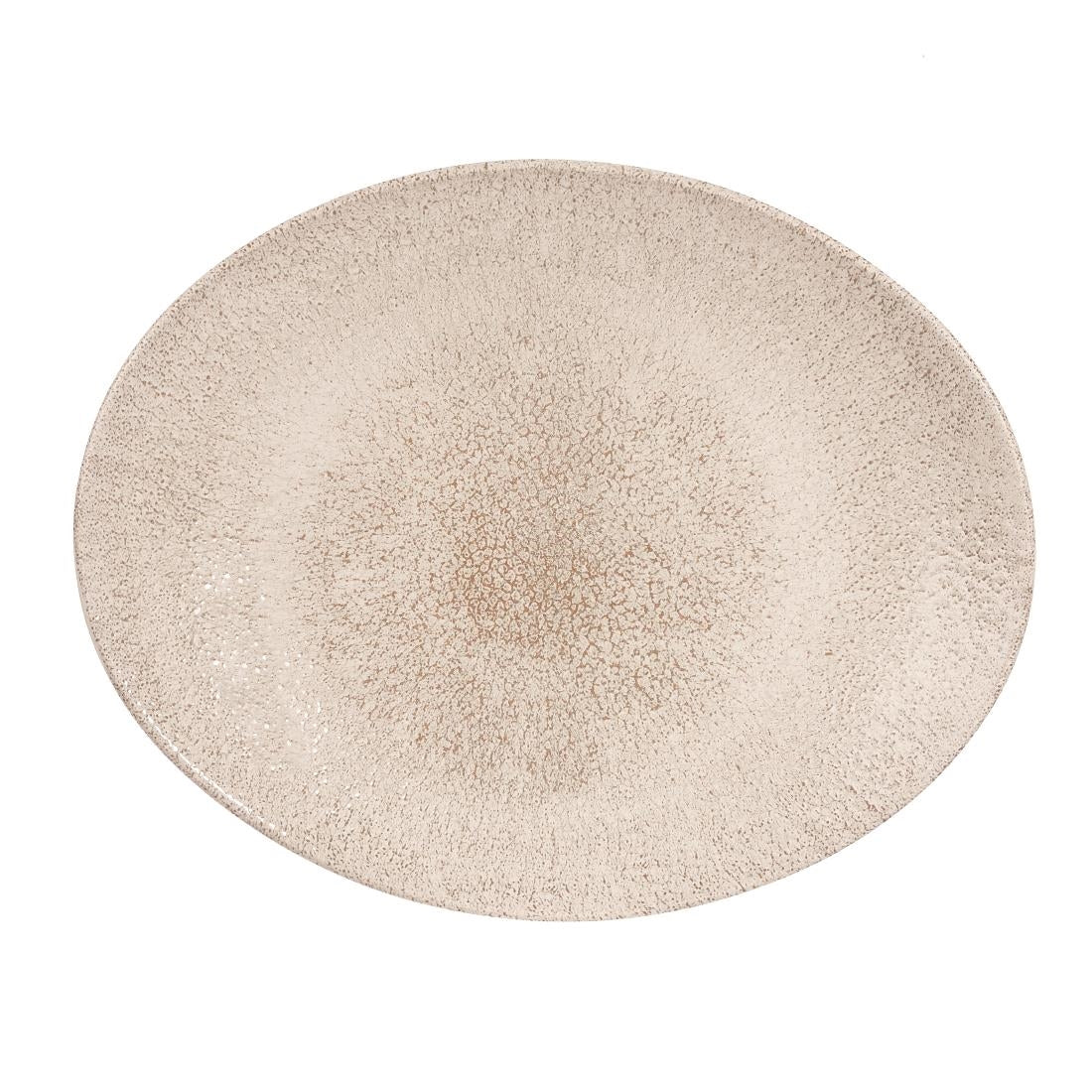 Churchill Studio Prints Raku Oval Coupe Plates Agate Grey 317mm (Pack of 12) - DS571 Plates Churchill