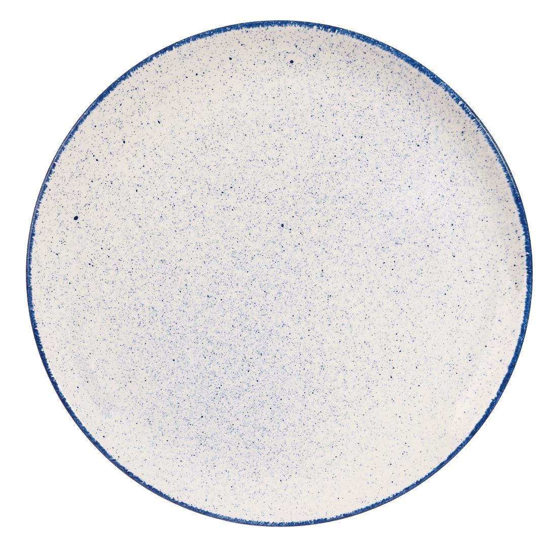 Churchill Stonecast Hints Coupe Plates Indigo Blue 324mm (Pack of 6) - DS573 Plates Churchill