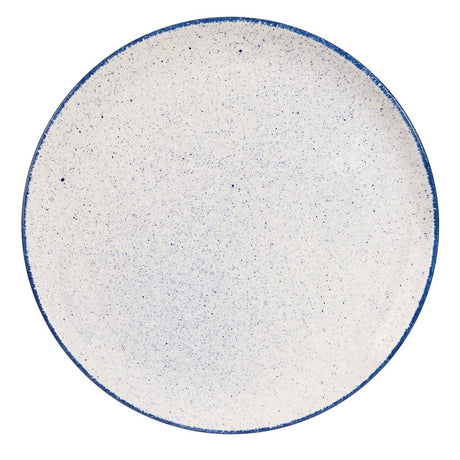 Churchill Stonecast Hints Coupe Plates Indigo Blue 324mm (Pack of 6) - DS573 Plates Churchill