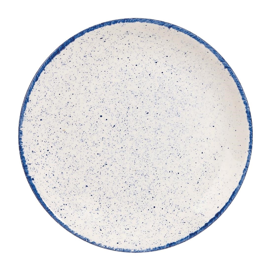 Churchill Stonecast Hints Coupe Plates Indigo Blue 165mm (Pack of 12) - DS577 Plates Churchill