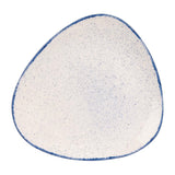 Churchill Stonecast Hints Triangular Plates Indigo Blue 265mm (Pack of 12) - DS581 Plates Churchill