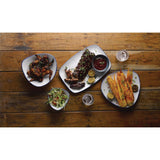 Churchill Stonecast Hints Triangular Plates Indigo Blue 265mm (Pack of 12) - DS581 Plates Churchill