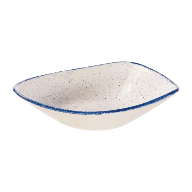 Churchill Stonecast Hints Triangle Bowls Indigo Blue 235mm (Pack of 12) - DS583 Bowls Churchill