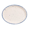 Churchill Stonecast Hints Oval Plates Indigo Blue 254mm (Pack of 12) - DS589 Plates Churchill