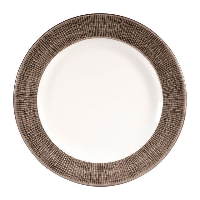Churchill Bamboo Footed Plates Dusk 276mm (Pack of 12) - DS689 Plates Churchill